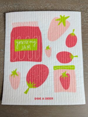 Doe A Deer - You're My Jam Swedish Dishcloth
