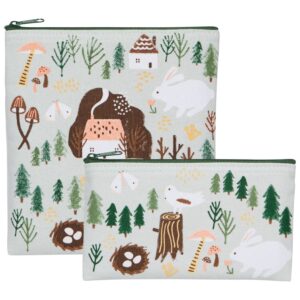 Cozy Cabin Snack Bags Set of 2